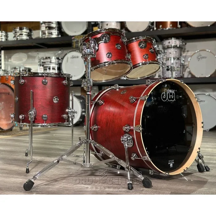 DW Performance 4pc Drum Set 22/10/12/16 Satin Tobacco