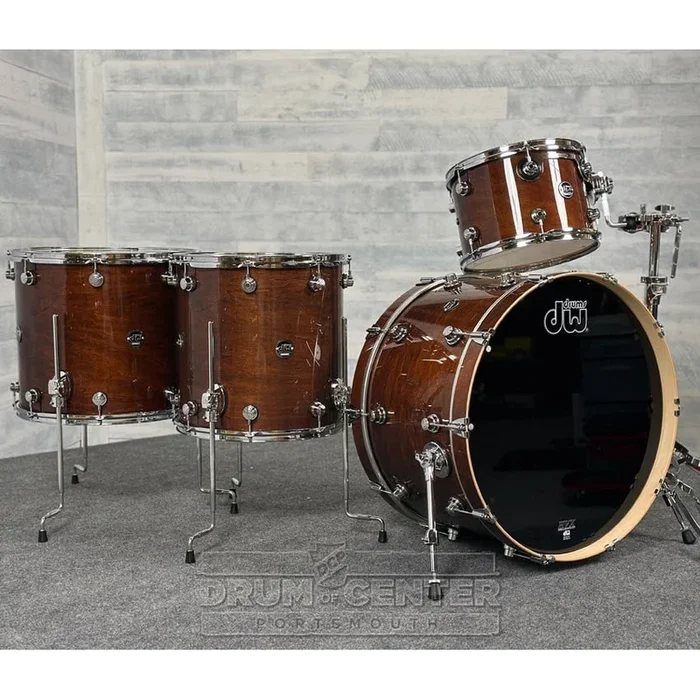 DW Performance 4pc Drum Set w/24″BD Walnut Lacquer – DCP Exclusive!
