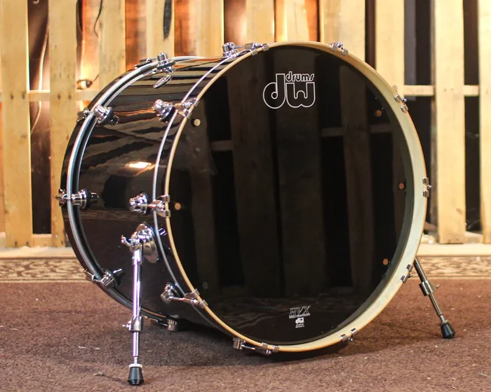 DW Performance Black Mirra Bass Drum – 18×24