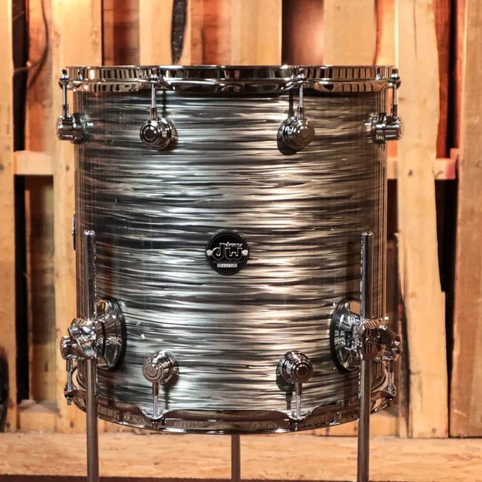 DW Performance Pewter Oyster Floor Tom – 14×14