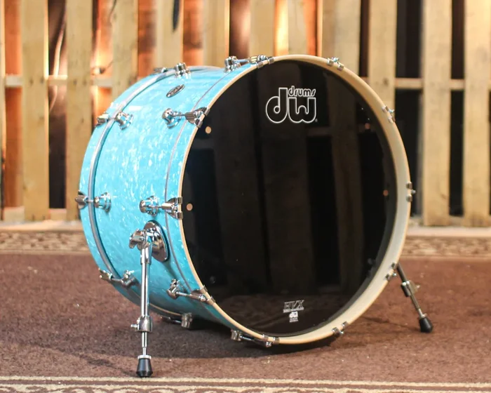 DW Performance Seafoam Marine Bass Drum – 14×22