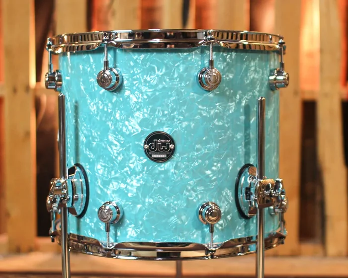 DW Performance Seafoam Marine Floor Tom – 12×14