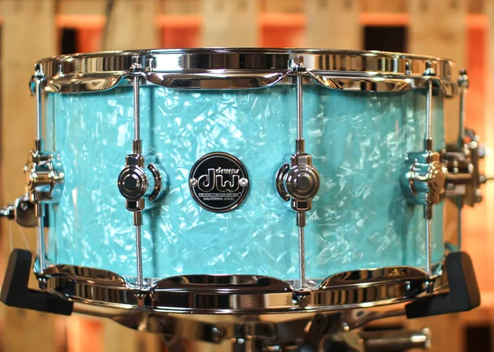 DW Performance Seafoam Marine Snare Drum – 6.5×14