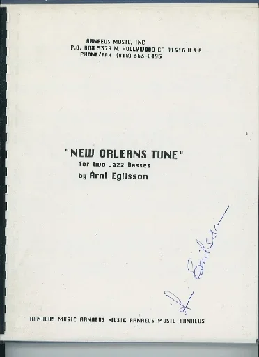 Egilsson, Arni: New Orleans (2 basses)