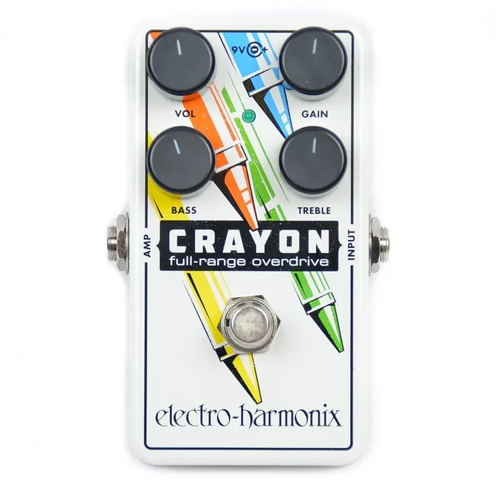 Electro-Harmonix Crayon Full-Range Overdrive (Diagonal Crayon Graphic)