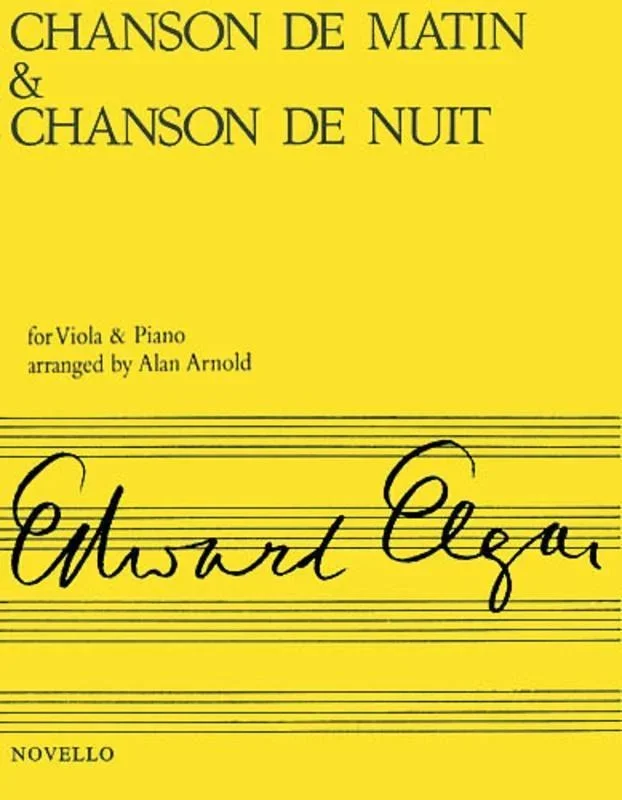 Elgar, Chanson de Matin and Chanson de Nuit for Viola and Piano (Novello)