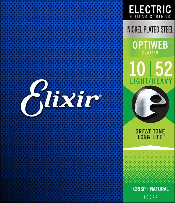 Elixir Optiweb Electric Guitar Strings | Light/Heavy | 10-52