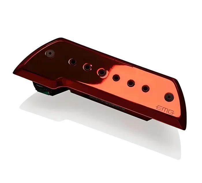 EMG ACS (Cromo Rojo) Soundhole Pickup/Pastilla Bandera