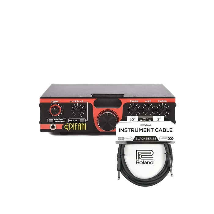 Epifani Piccolo 550W Ultra Light Bass Head 4 Ohms Cable Bundle