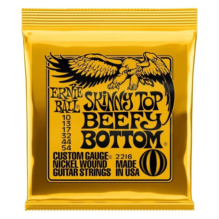 Ernie Ball 2216 Skinny Top Beefy Bottom Slinky Nickel Wound Electric Guitar Strings 10-54