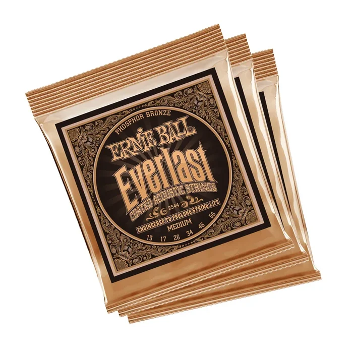 Ernie Ball Erthwd Med Phos Brnz Ac Gtr Strings 3Pk 13-56