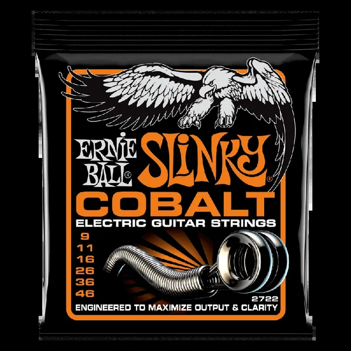 Ernie Ball Hybrid Slinky Cobalt Electric Guitar Strings – 9-46 Gauge