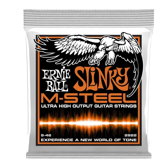 Ernie Ball Hybrid Slinky M-Steel Electric Guitar Strings – 9-46 Gauge