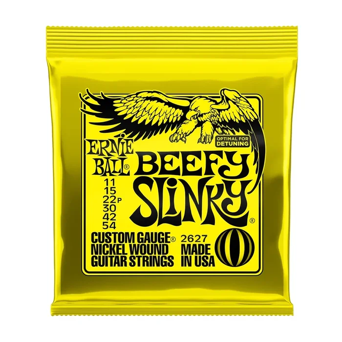 Ernie Ball P02627 Beefy Slinky Nickel Wound .011-.054 Electric Guitar Strings