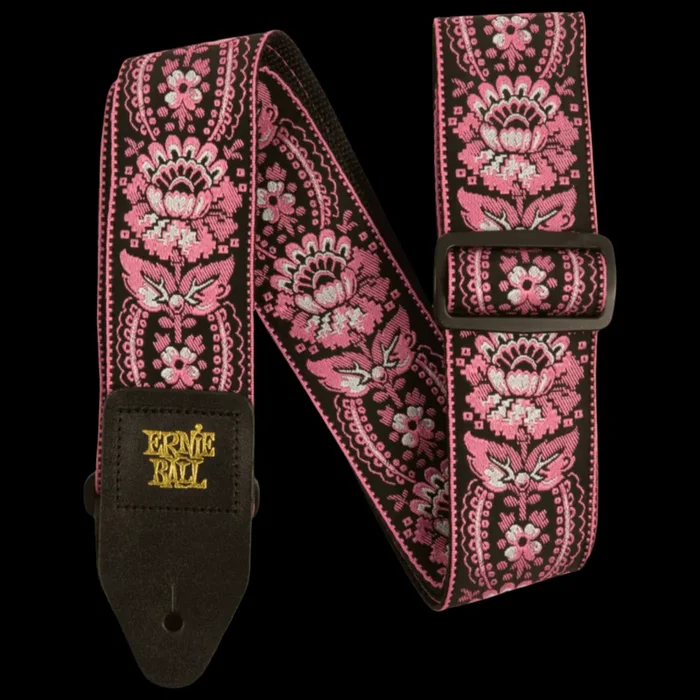 Ernie Ball Polypro Jacquard Strap – Pink Orleans