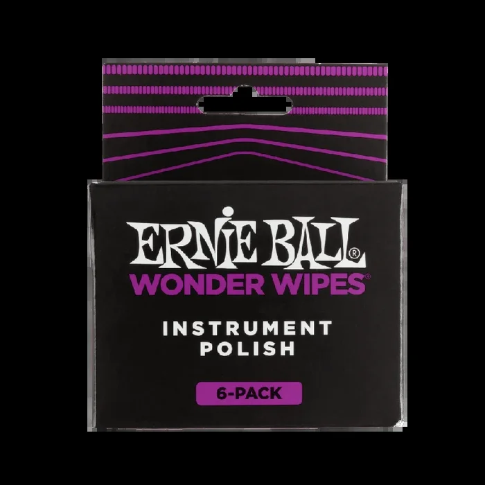 Ernie Ball Wonder Wipes Instrument Polish 6 Pack