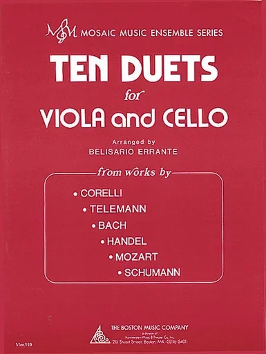 Errante, Belisario (arr): Ten Duets from works by Corelli, Telemann, Bach, Handel, Mozart & Schumann (Viola & Cello)