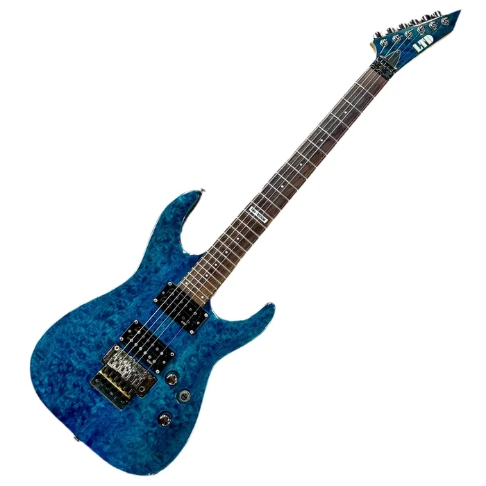 ESP LTD MH-100QM Electric Guitar (Missing 2nd String)