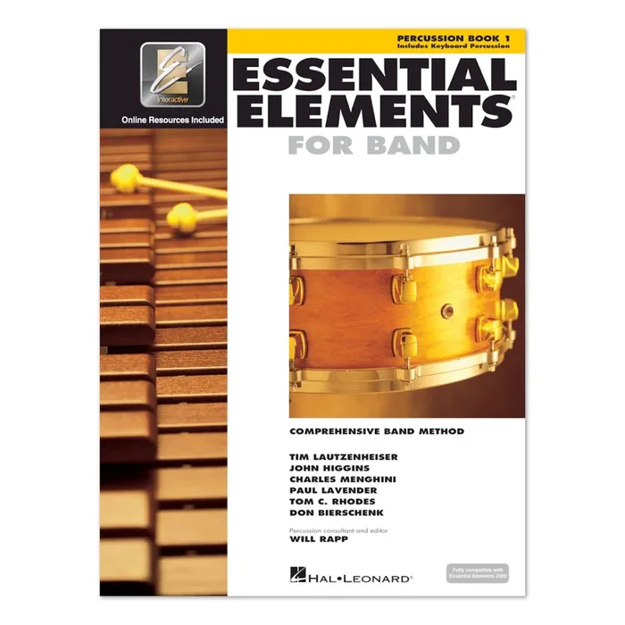 Essential Elements for Band – Percussion (Includes Keyboard Percussion) – Book 1 (2024 Edition)