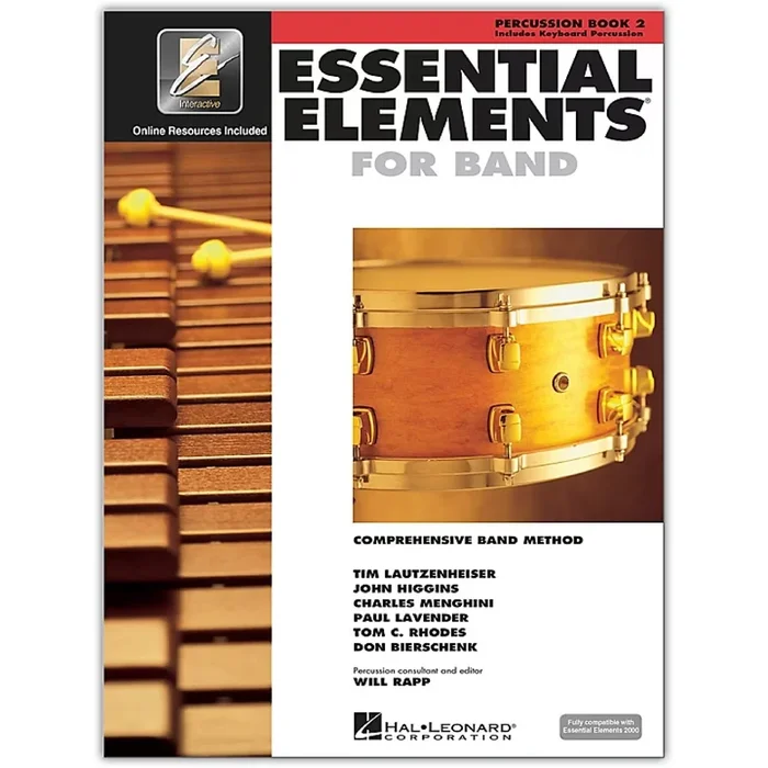 Essential Elements for Band – Percussion (Includes Keyboard Percussion) – Book 2 (2024 Edition)