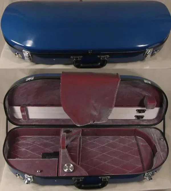 Estuche para viola Bobelock 1048 half moon, azul/pequeño. rojo