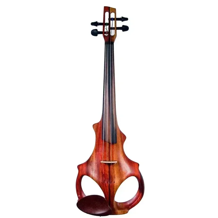ETJ 4-string Electric Violin, Two-Tone Padauk Neck-Thru Body with Starfish Designs Pickup