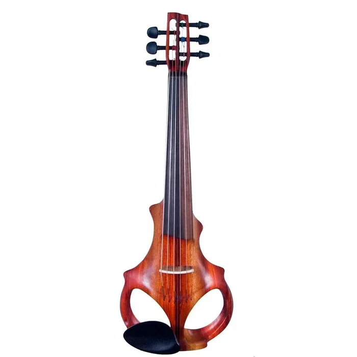 ETJ 6-string Electric Violin, Two-Tone Padauk Neck-Thru Body with Starfish Designs Pickup