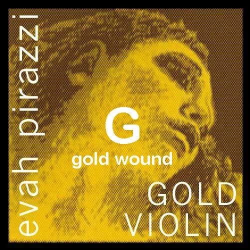 EVAH PIRAZZI GOLD violin G string, gold-wound | Metzler Violins
