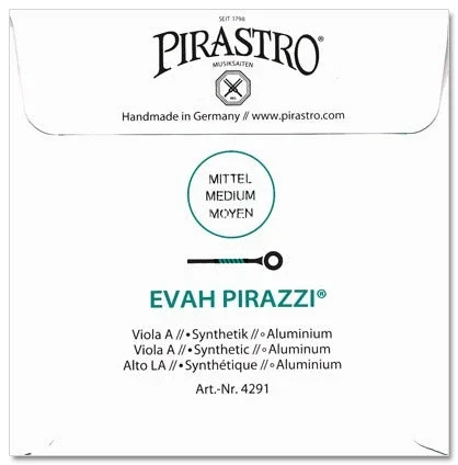 Evah Pirazzi Viola A String – 4/4 – Medium Gauge – Ball (Synthetic/Aluminum)