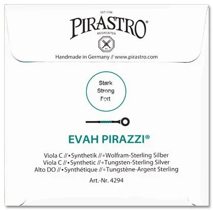 Evah Pirazzi Viola C String – 4/4 – Heavy Gauge (Synthetic/Tungsten-Silver)