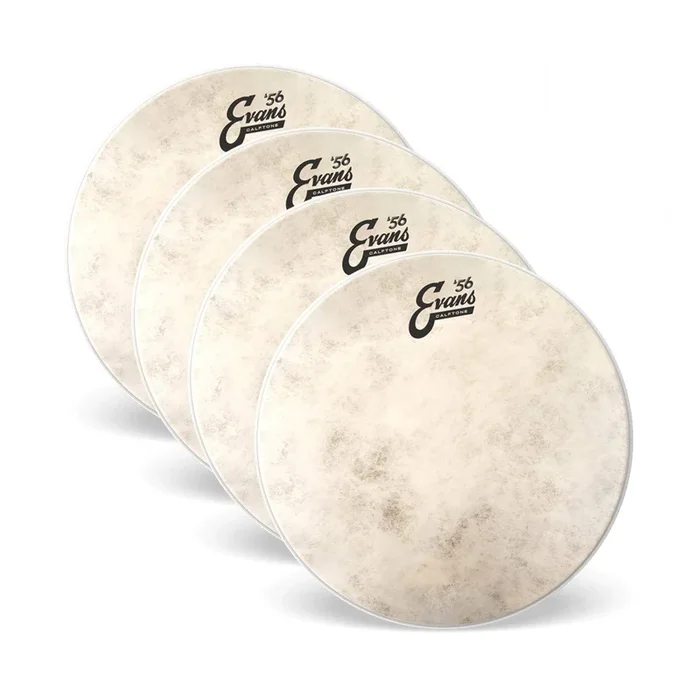 Evans 13″ Calftone Tom Head (4 Pack Bundle)