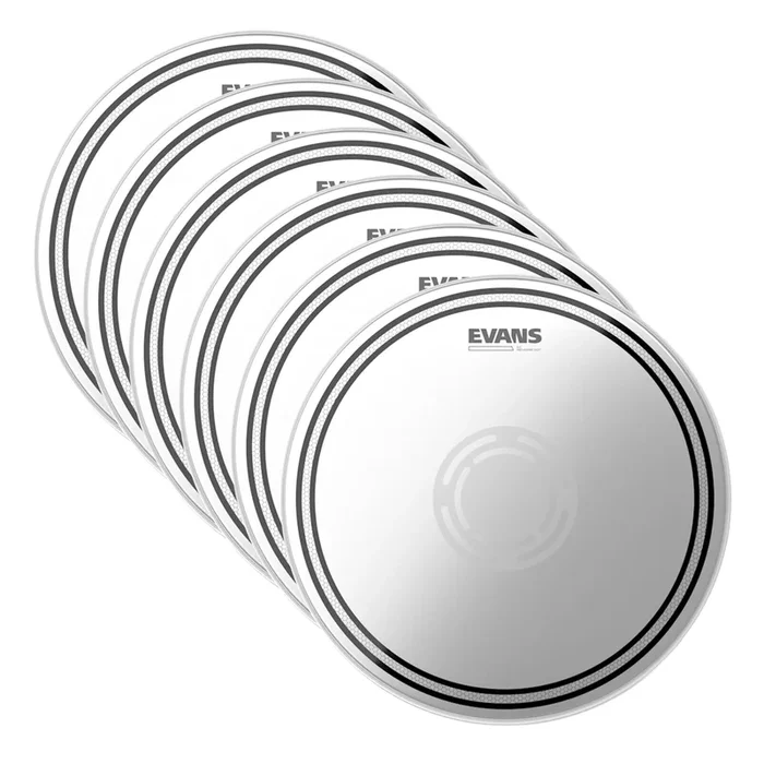 Evans 14″ EC Reverse Dot Snare Drum Batter Head (6 Pack Bundle)