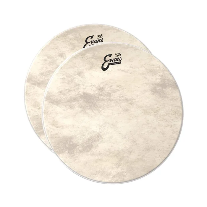 Evans 16″ EQ4 Calftone Bass Drum Head (2 Pack Bundle)