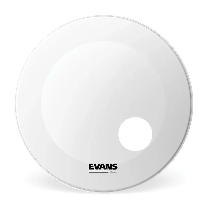 Evans EQ3 Resonant Coated White Bass Drum Head, 18 Inch