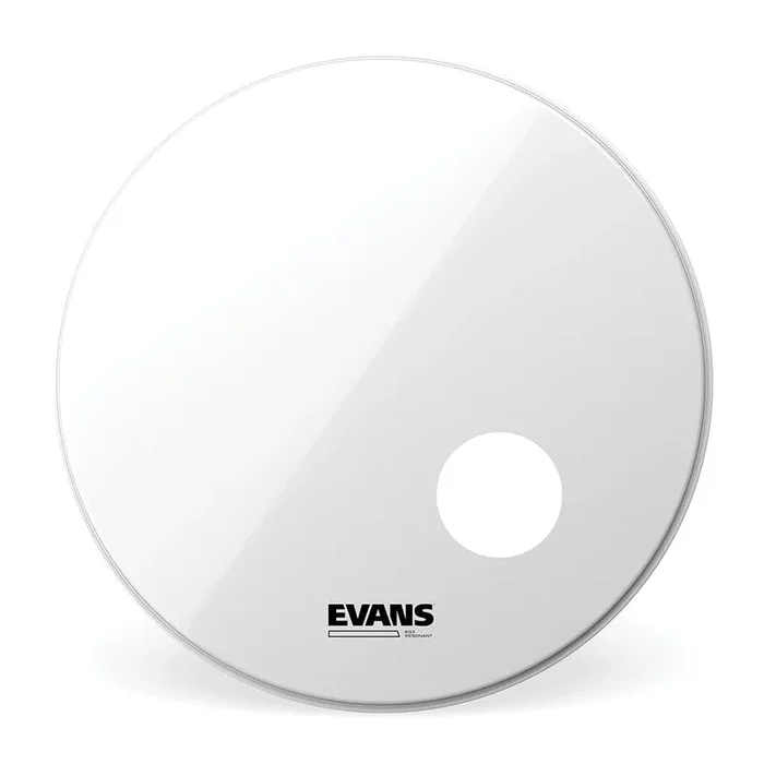 Evans EQ3 Smooth White Resonant Bass Drumhead 24″ Ported