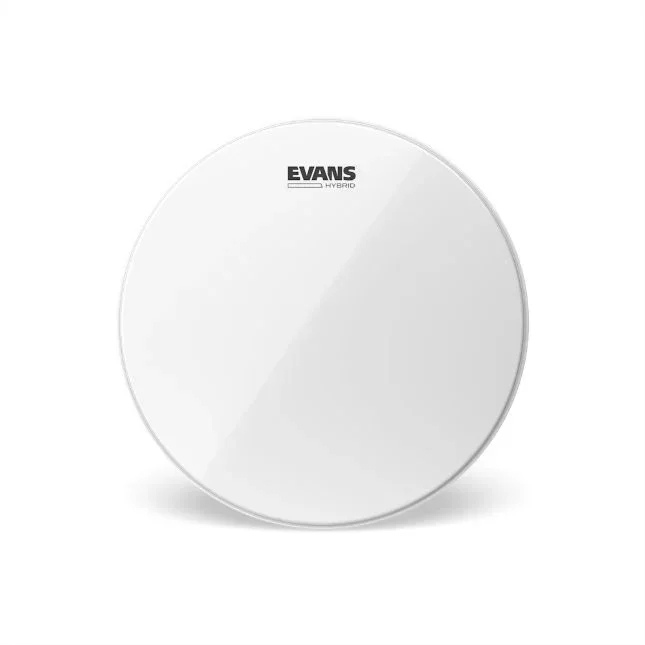 Evans Hybrid White Marching Snare Drum Head | 13 Inch