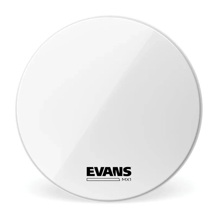 Evans MX1 White Marching Bass Drum Head, 32 Inch