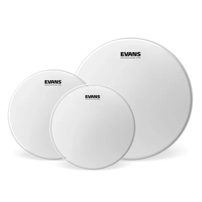 Evans UV2 Coated Tom Pack Standard Drumhead (12″, 13″, 16″)