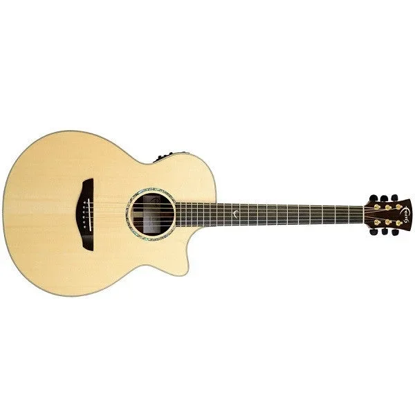 Faith FVHG Venus Concert Cutaway Acoustic Electric Guitar – Natural