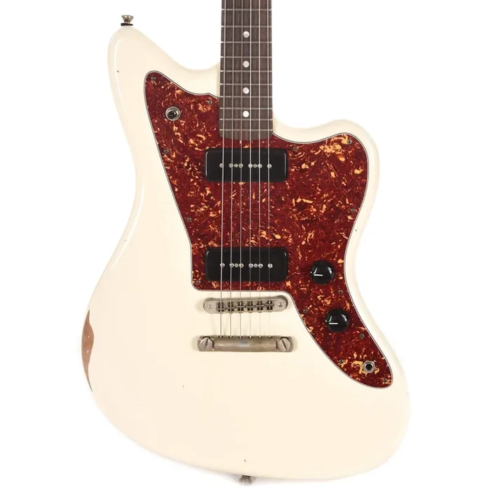 Fano Standard JM6 Olympic White Distressed w/P90 Pickups