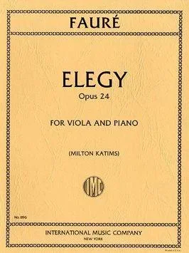 Faure, Elegy Op. 24 for Viola and Piano (IMC)