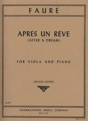 Faure, Gabriel: After Dream (viola & piano)