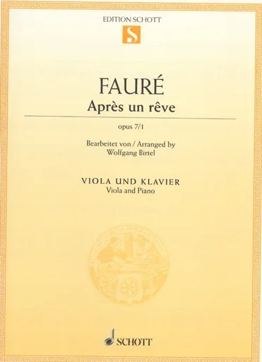 Faure, Gabriel (Birtel): Apres un reve Op. 7/1