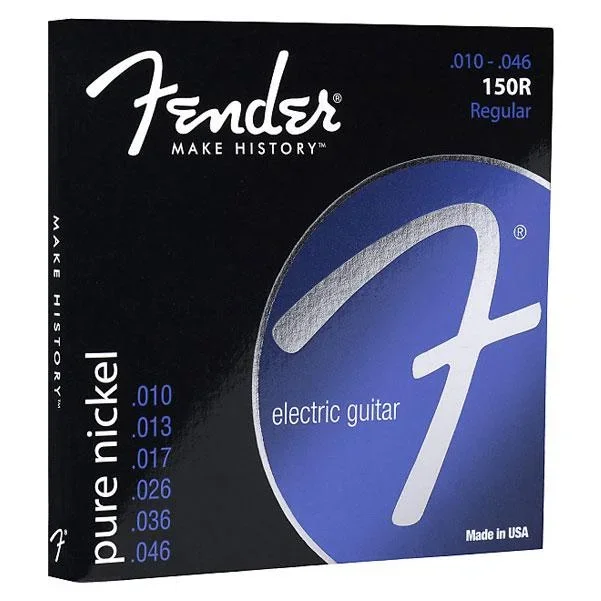 Fender 150R Pure Nickel Ball End Electric Guitar Strings 10 – 46 Gauge