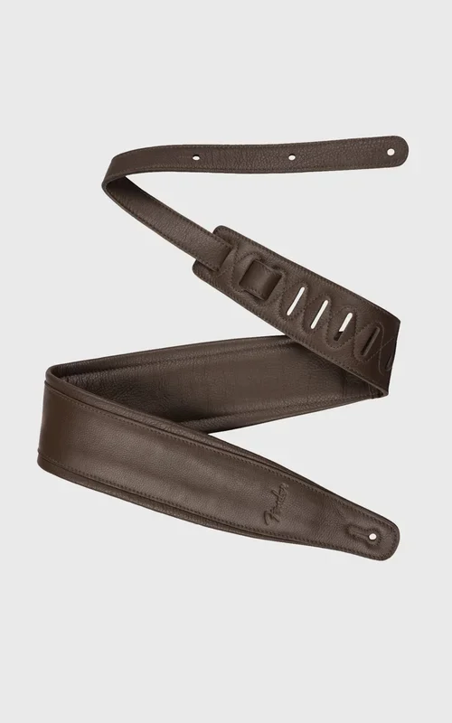 Fender 3.5″ Premium Leather Strap Brown