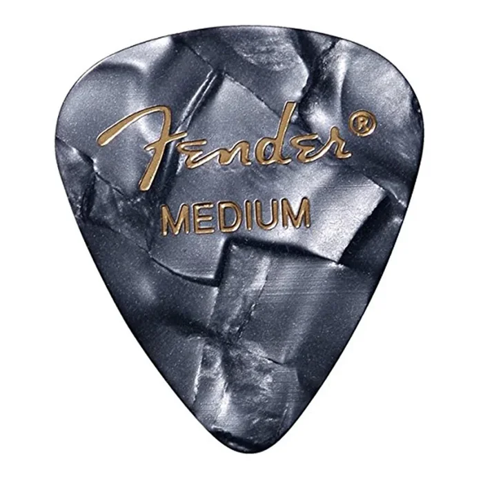 Fender 351 Pick Pack Black MOTO Medium 2 Pack (24) Bundle