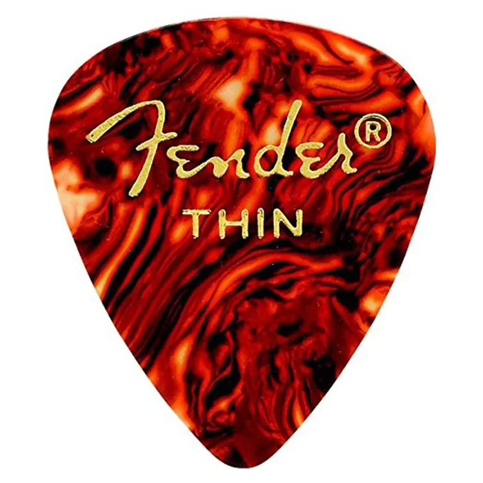 Fender 351 Pick Pack Shell Thin 4 Pack (48) Bundle