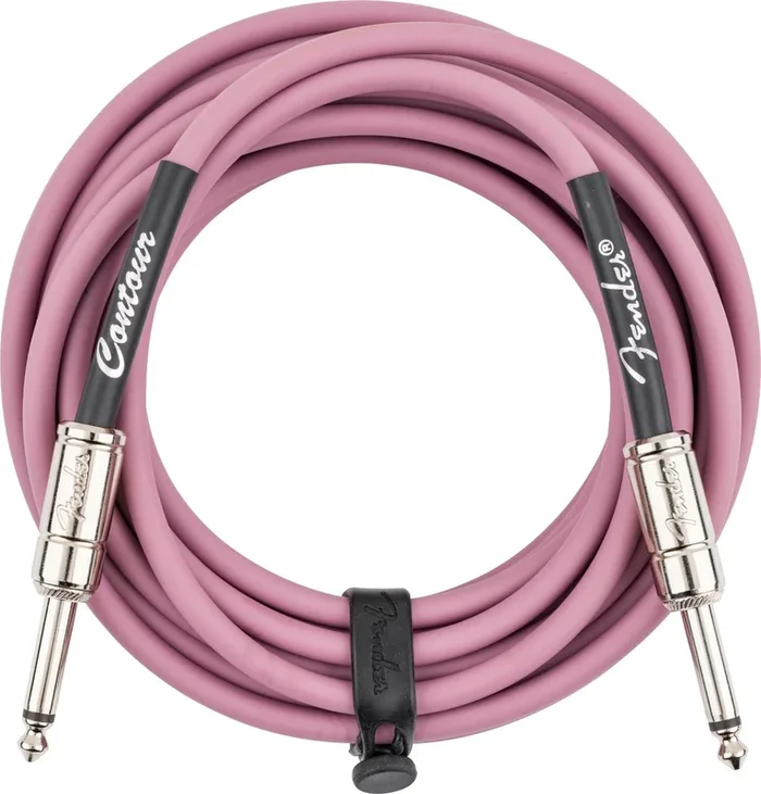 Fender Contour Series Instrument Cables | 18.6ft | Burgundy Mist