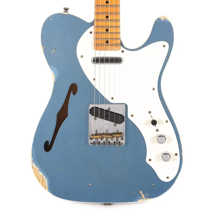 Fender Custom Shop Limited Edition Loaded Thinline Nocaster Aged Lake Placid Blue