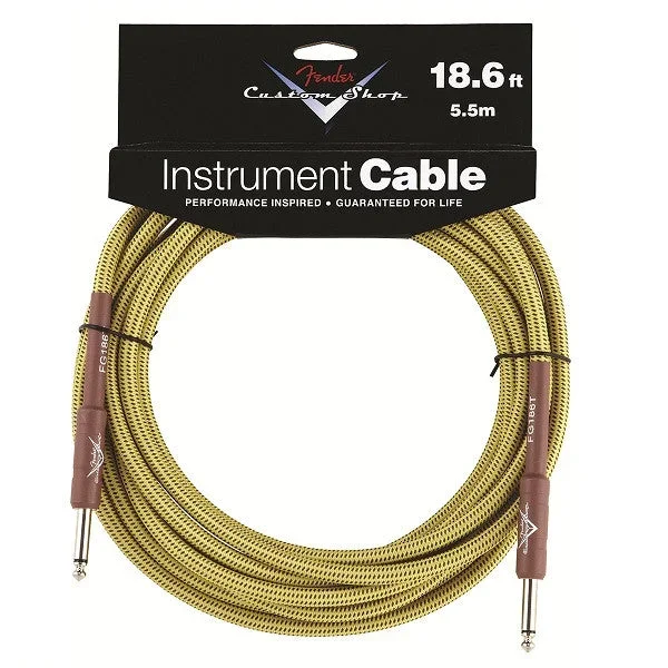 Fender FG186T Custom Shop 18.6-Foot Instrument Cable Tweed